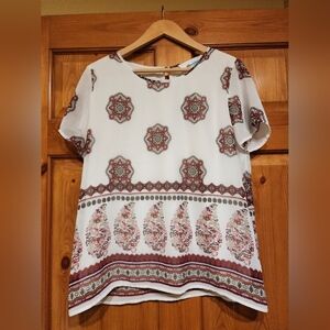 💰 3 for $20, Alice Blue Stitch Fix Blouse, Size L